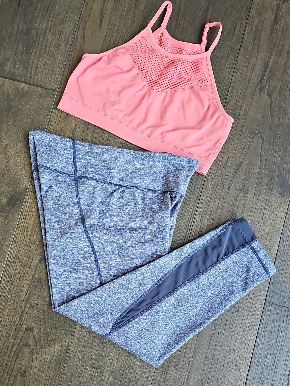 ZELLA CAPRI LEGGINGS HEATHERED BLUE SMALL